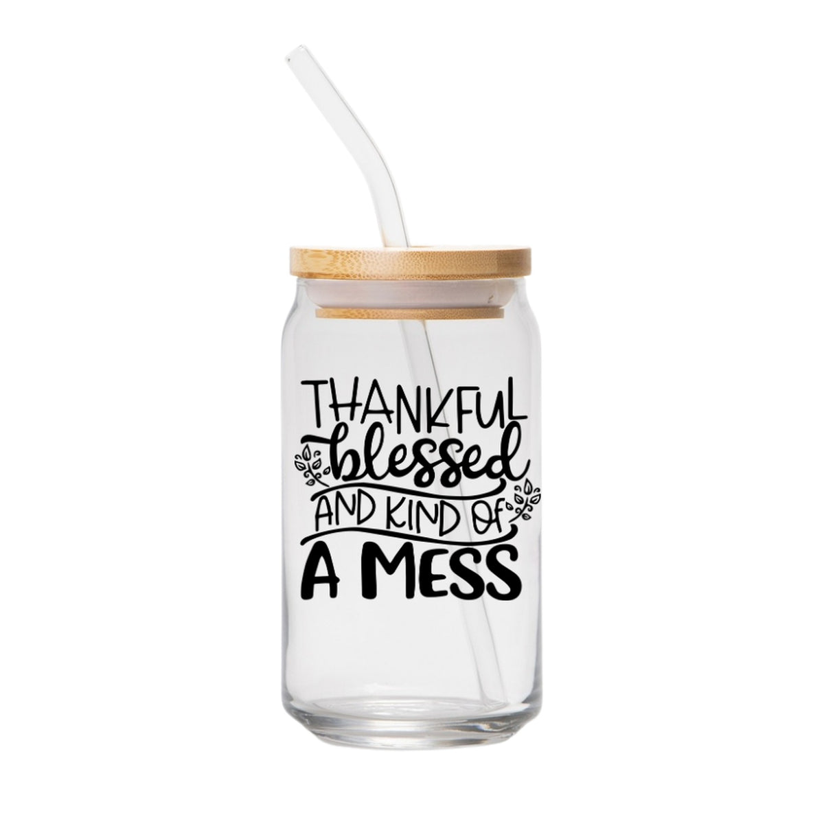 Fall Glass Can – 16 oz