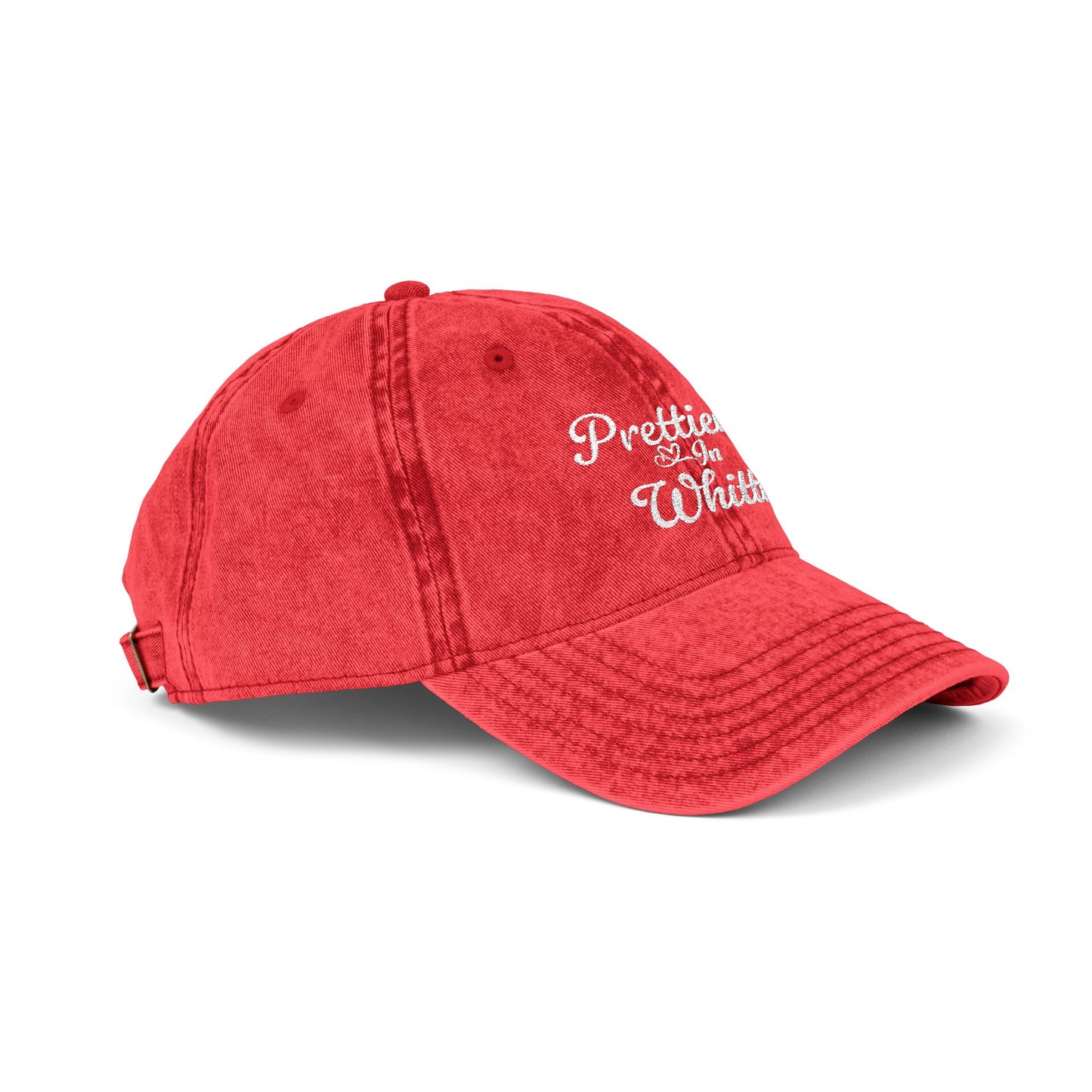 Prettier In Whittier Vintage Embroidered Cap