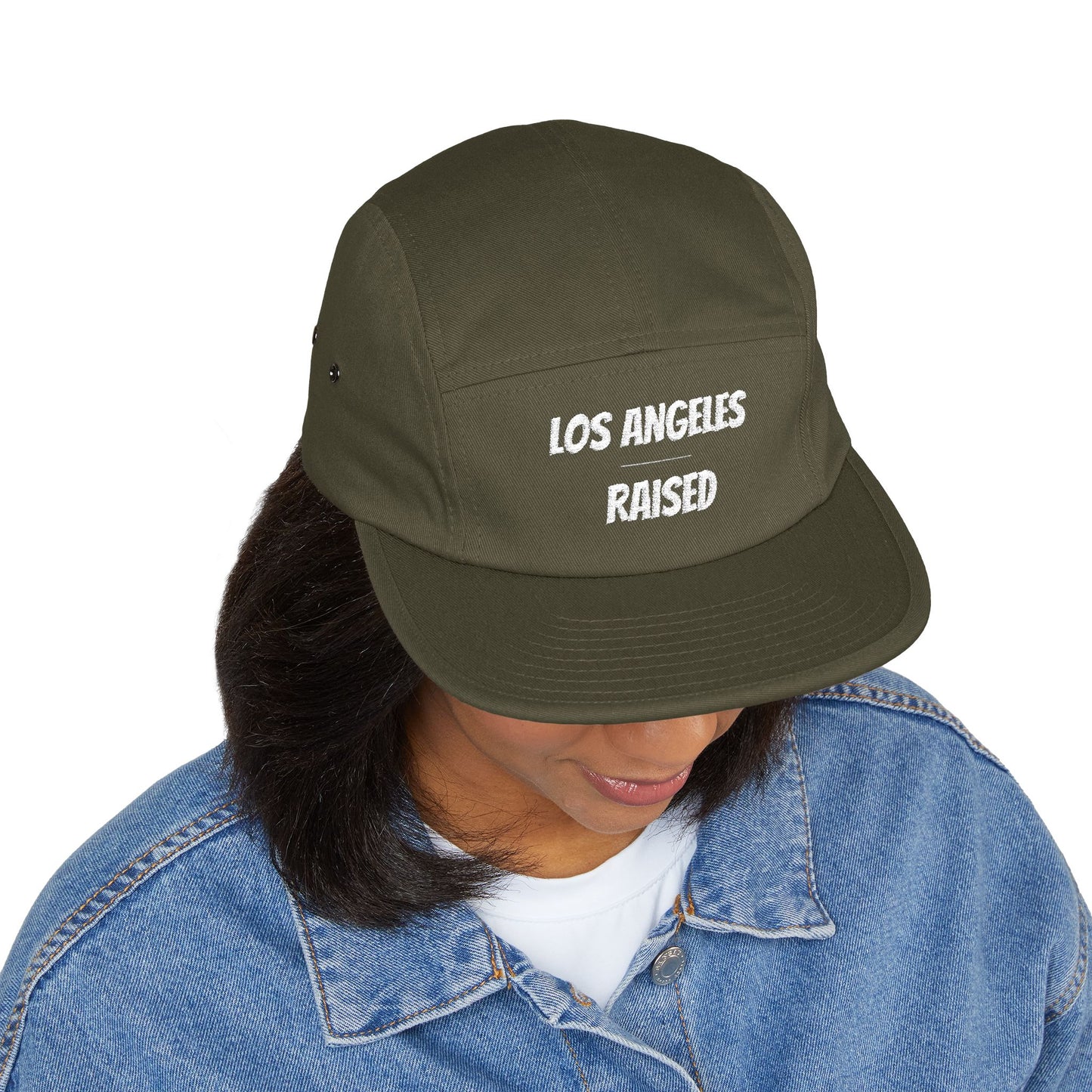 Los Angeles Raised Embroidered 5-Panel Cap