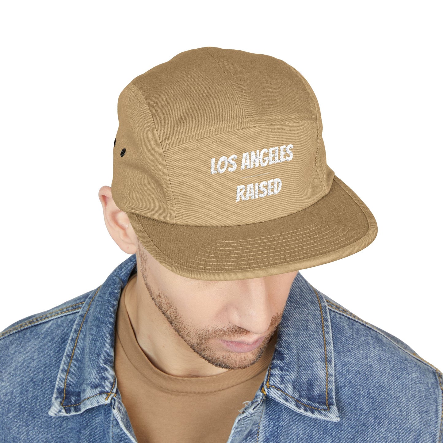 Los Angeles Raised Embroidered 5-Panel Cap