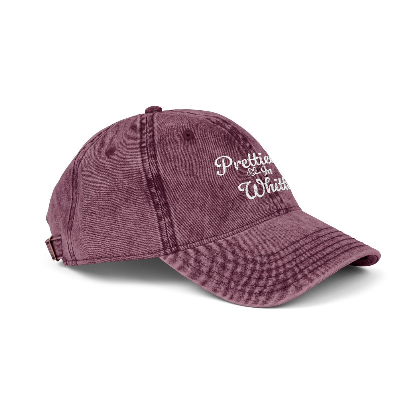 Prettier In Whittier Vintage Embroidered Cap