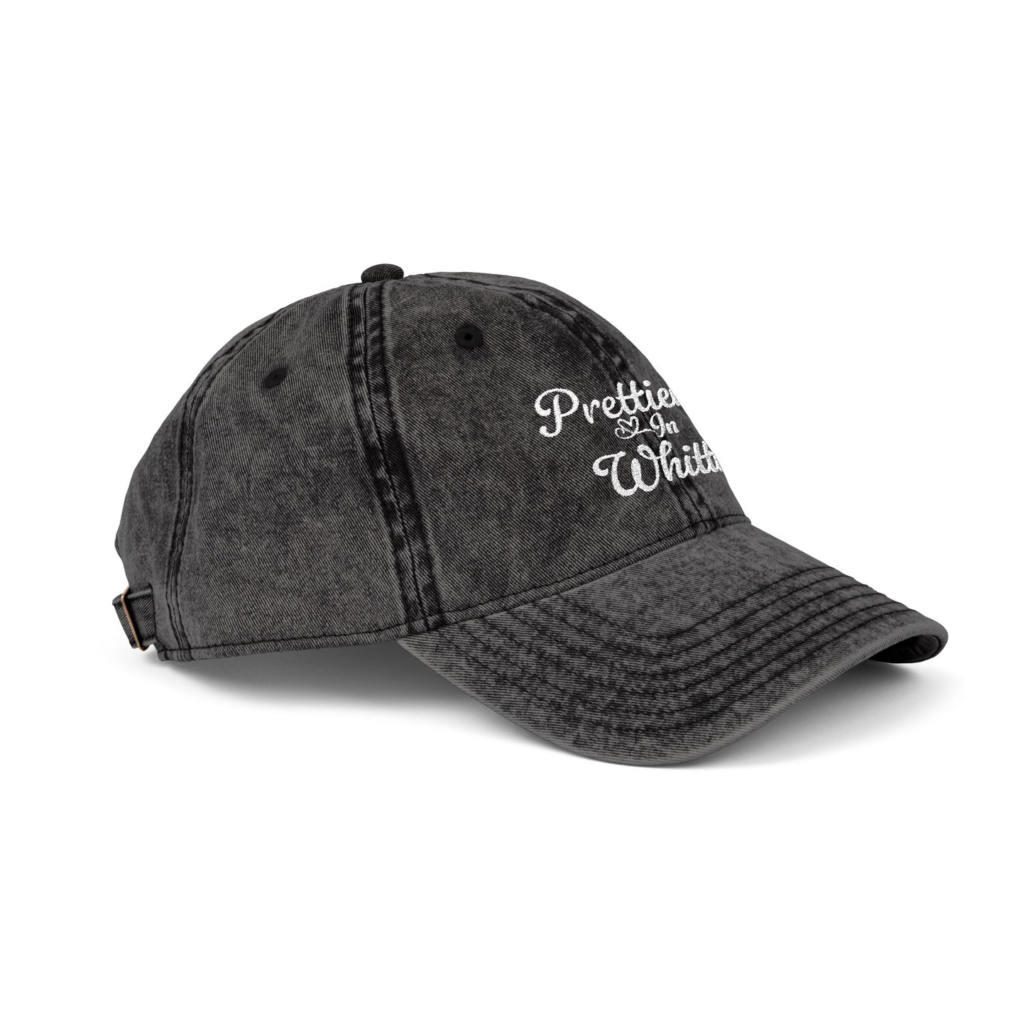 Prettier In Whittier Vintage Embroidered Cap