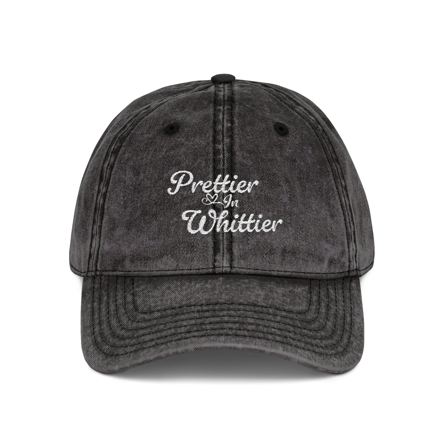 Prettier In Whittier Vintage Embroidered Cap