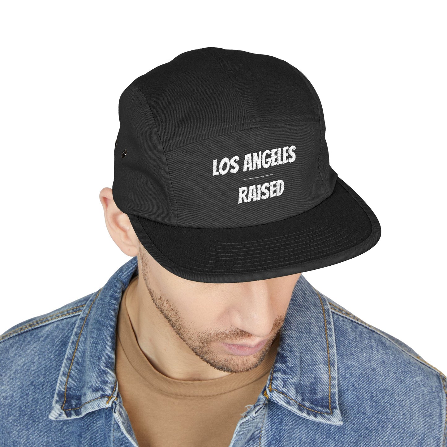 Los Angeles Raised Embroidered 5-Panel Cap