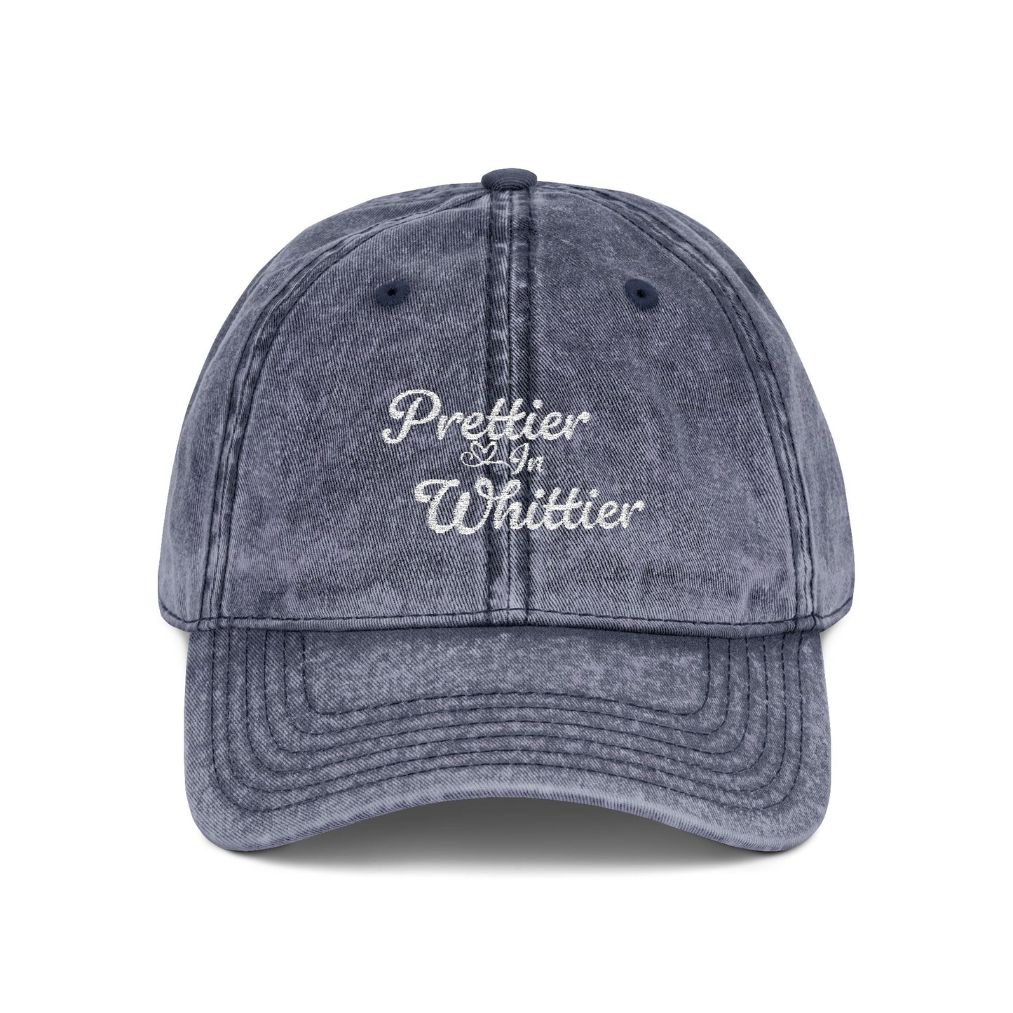Prettier In Whittier Vintage Embroidered Cap