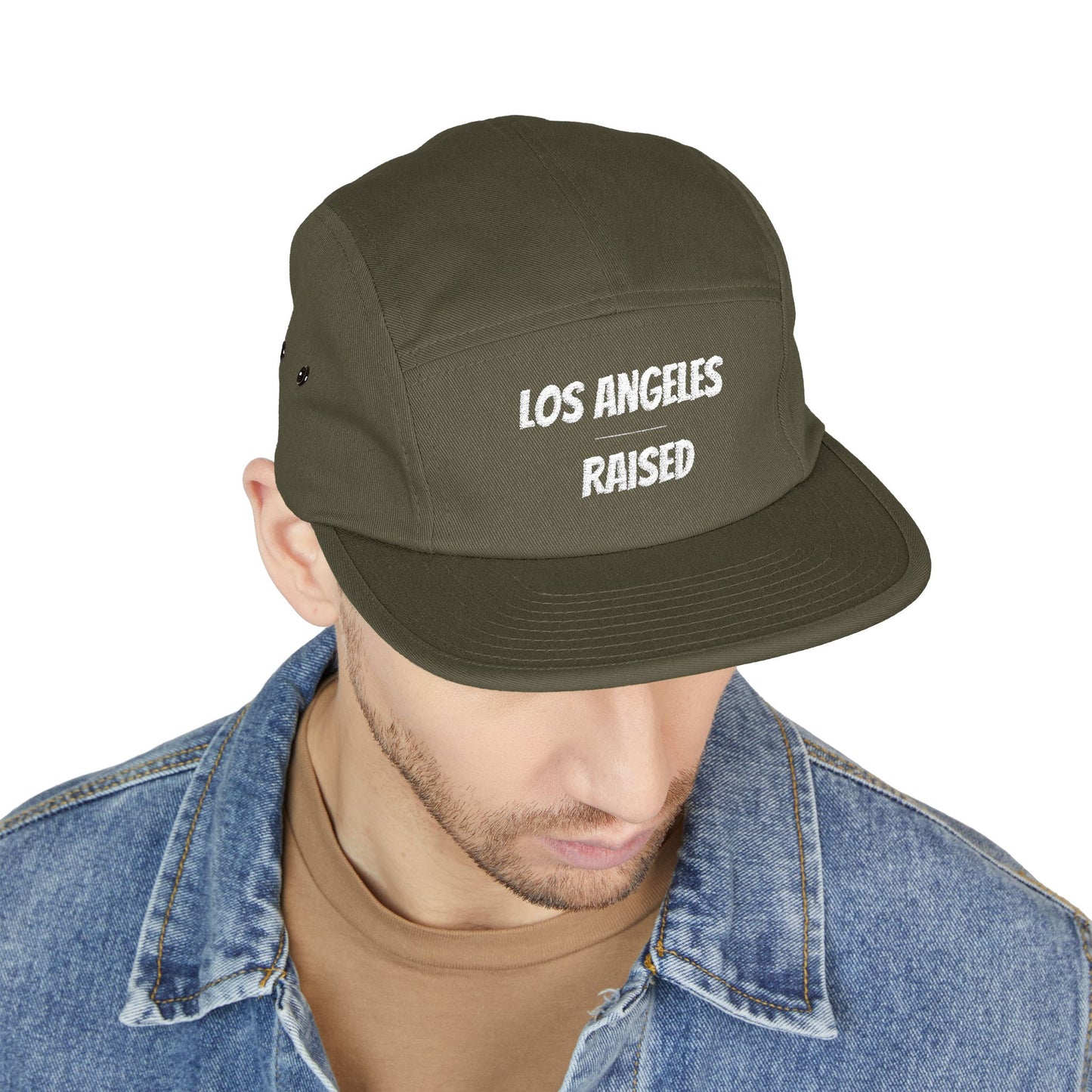 Los Angeles Raised Embroidered 5-Panel Cap