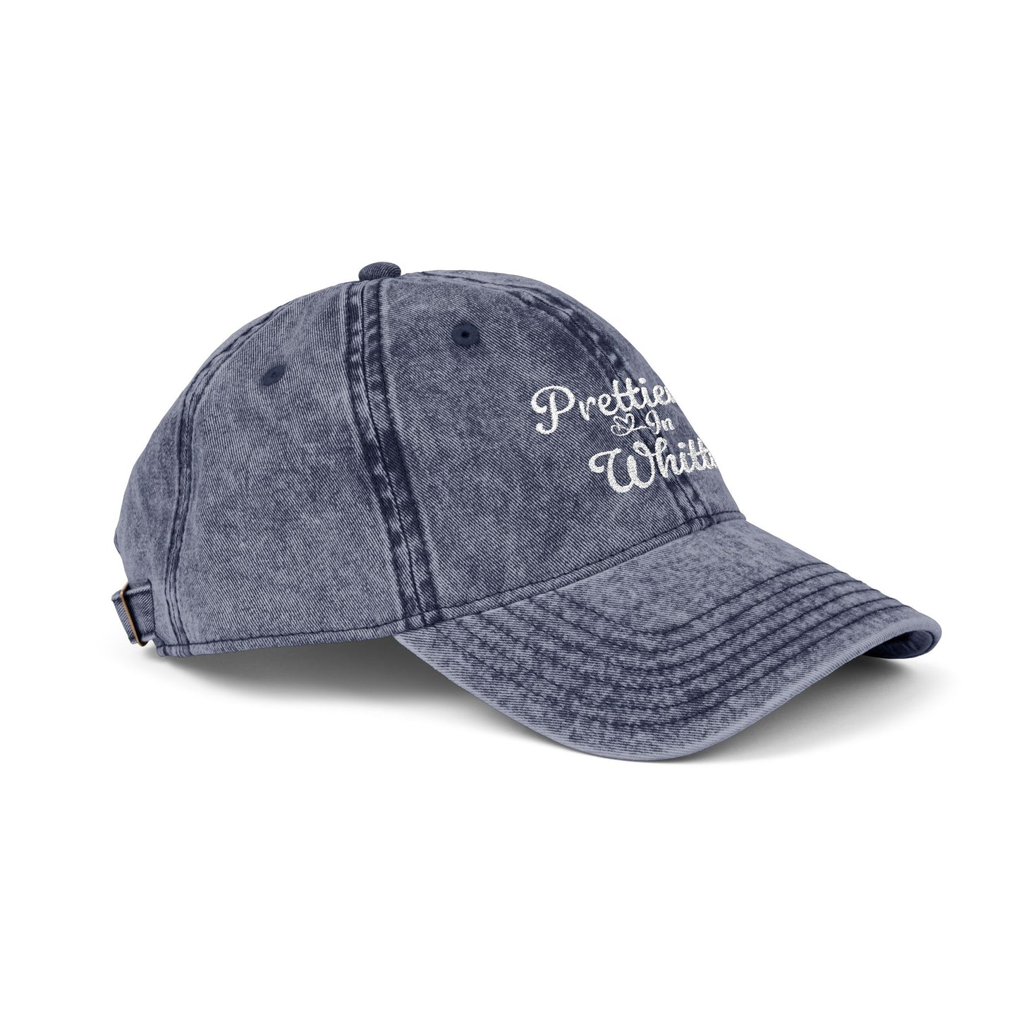 Prettier In Whittier Vintage Embroidered Cap