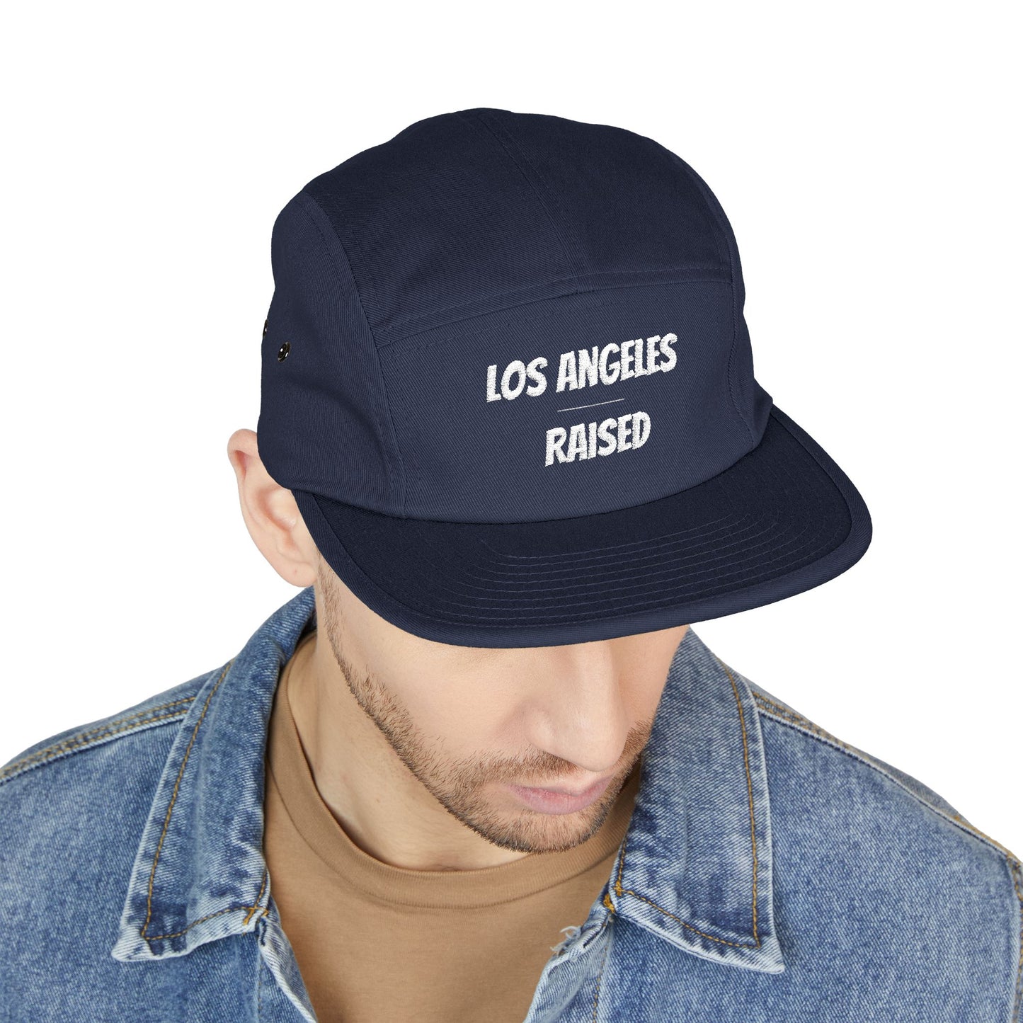 Los Angeles Raised Embroidered 5-Panel Cap