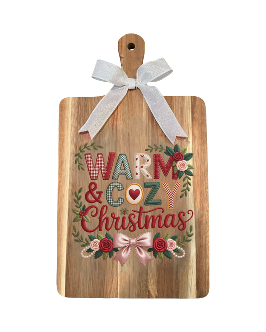 Warm & Cozy Christmas Cutting Board