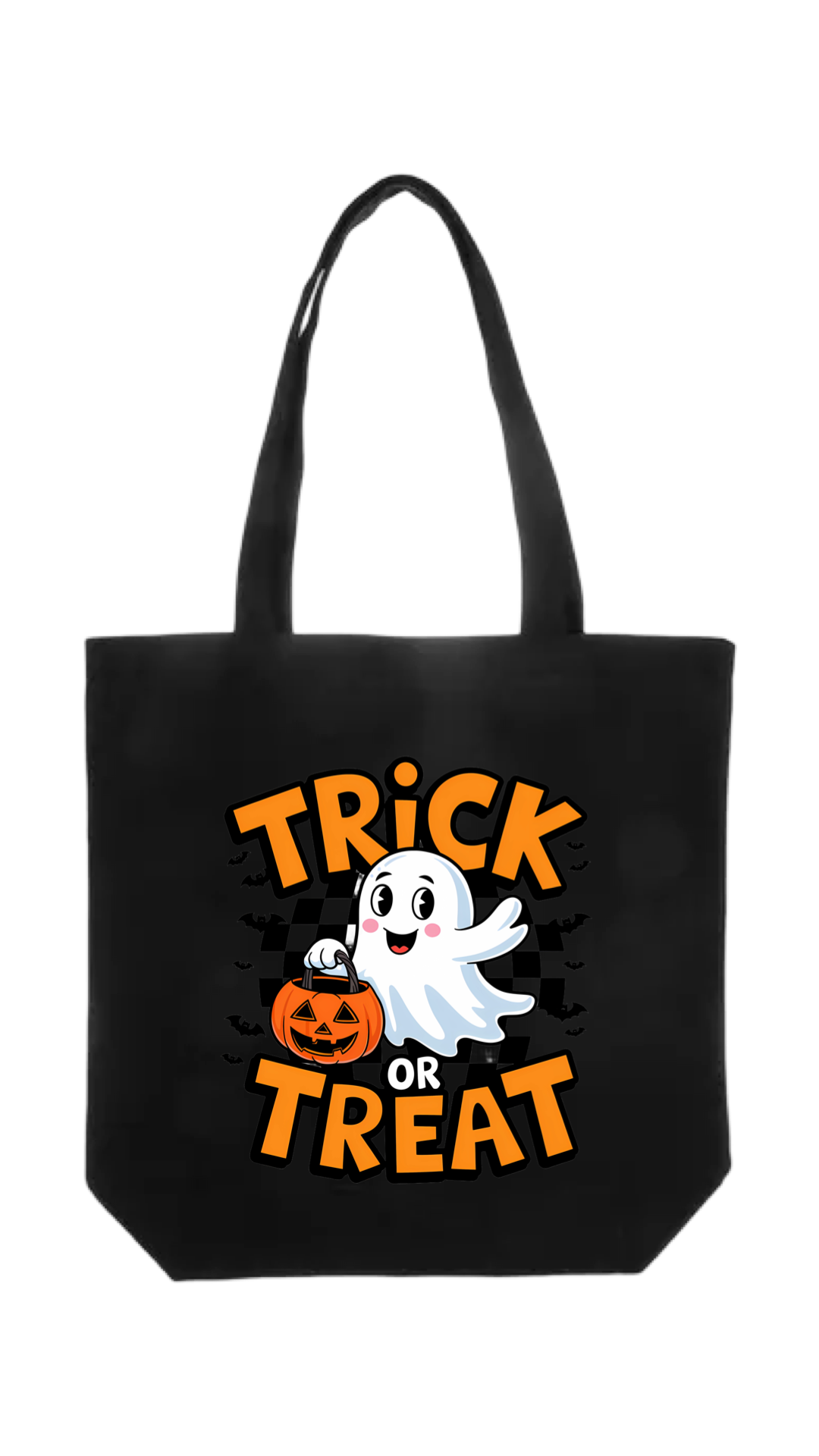 Halloween Tote Bag Trick or Treat Ghost