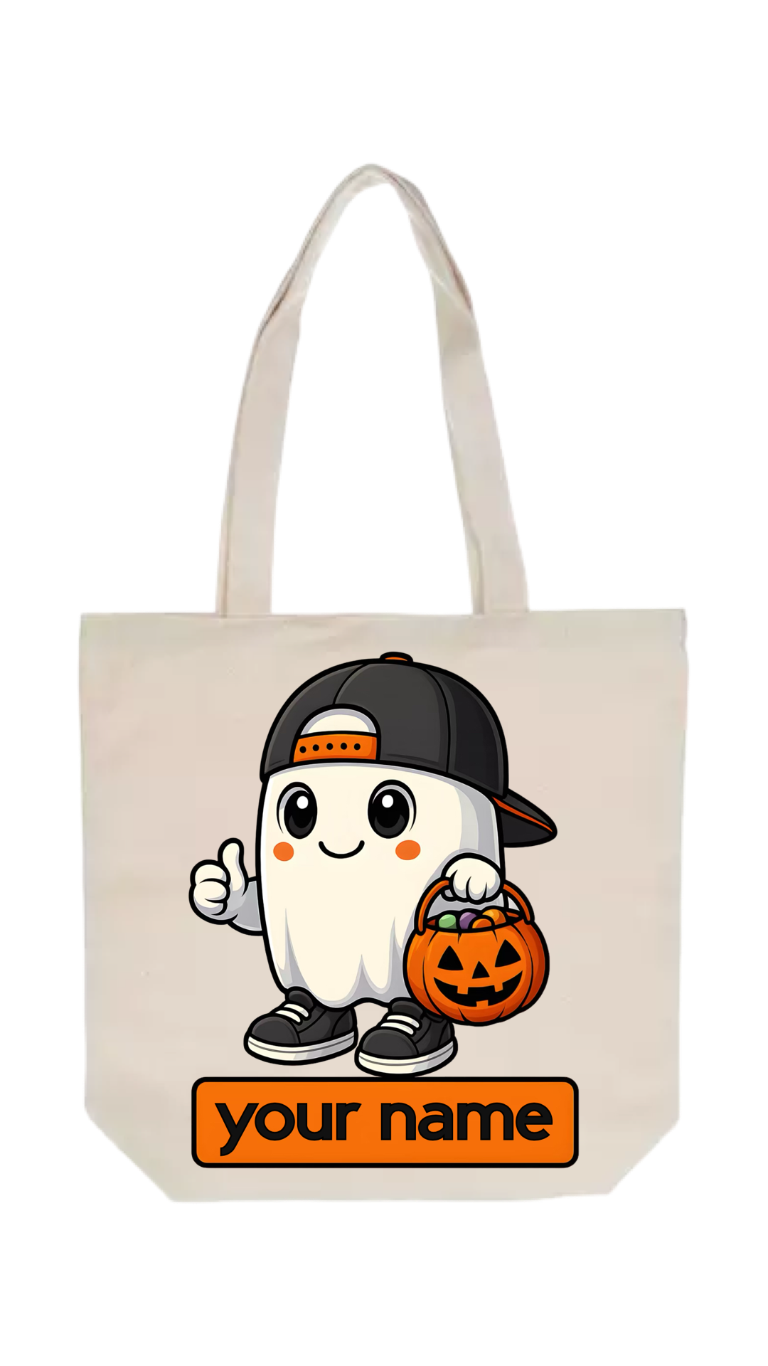Halloween Tote Bag Ghost Personalized