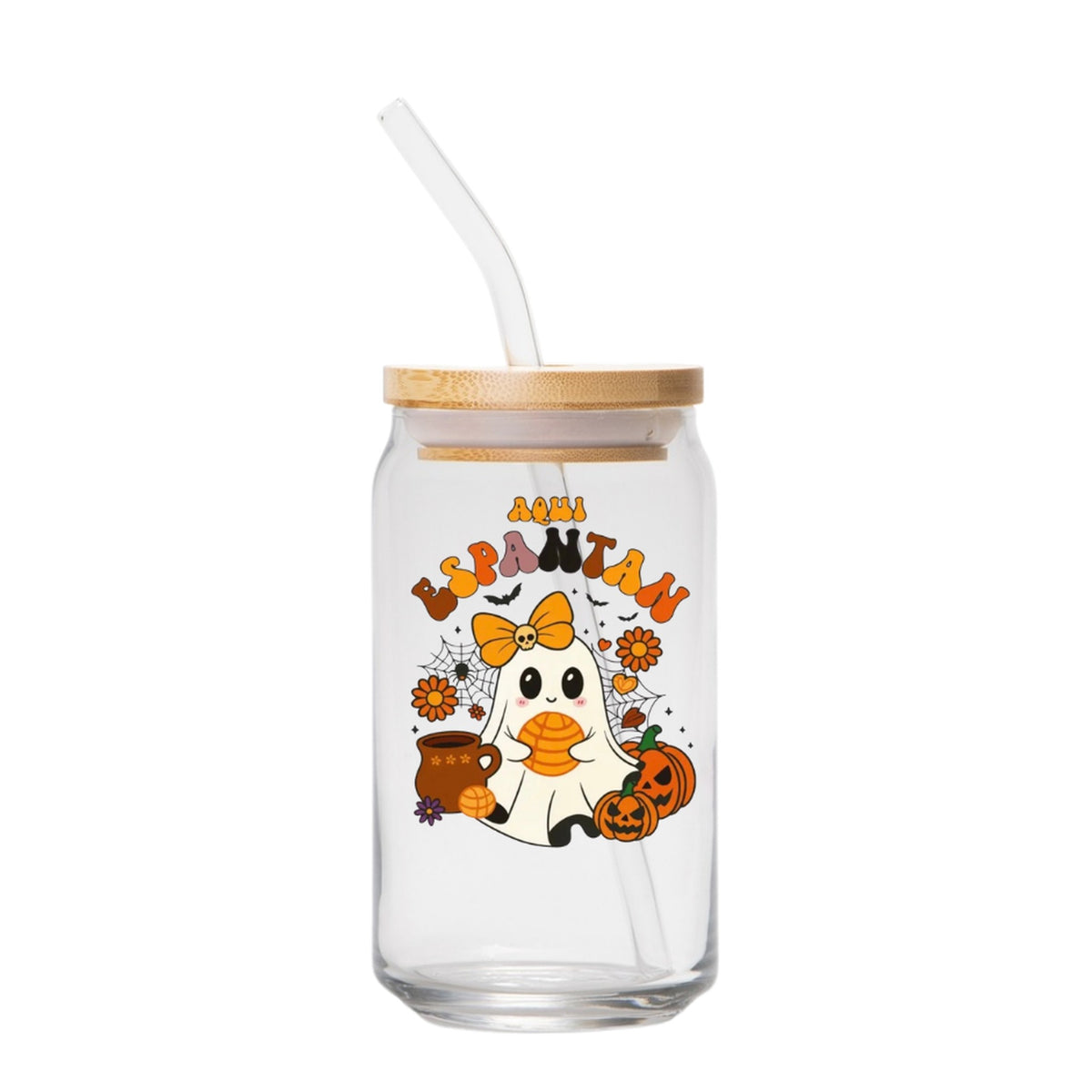 Fall Glass Can – 16 oz