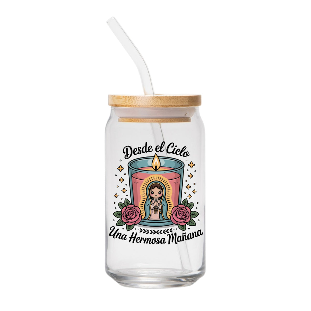 Fall Glass Can – 16 oz